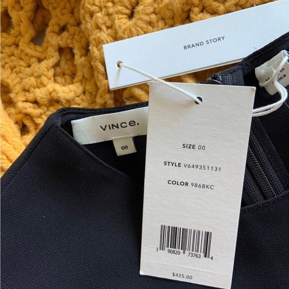 NET Vince Mixed Panel Sleeveless Dress - Picture 5 of 5